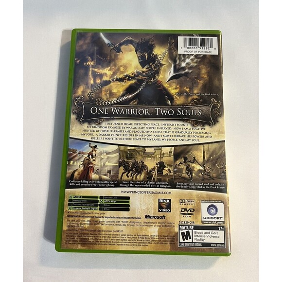 Prince of Persia: The Two Thrones Microsoft Xbox 2005 Complete with Manual - Picture 2 of 9